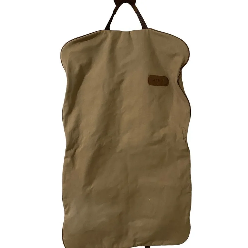 Jon hart two suiter garment bag canvas leather